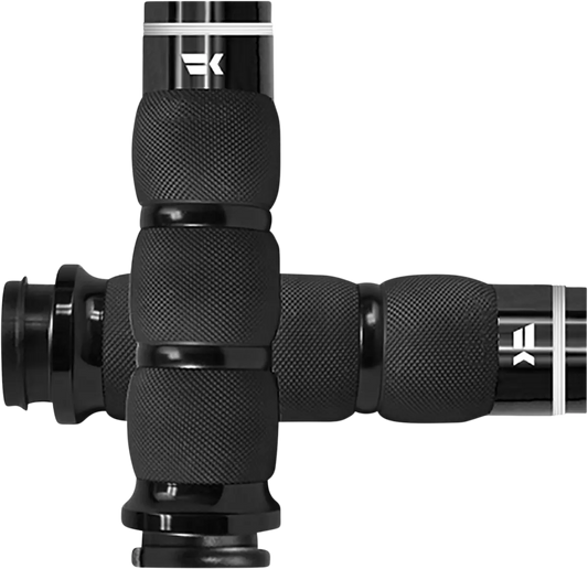 KHROME WERKS Turbine Grepp Air Cushion TBW Svart bild 2 PMMEDIA:63a27c2e2ad20d24