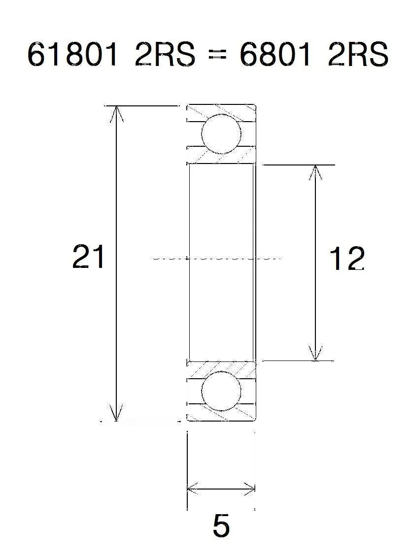 BLACK BEARING Max Lager 12x21x5 mm bild 1 PMMEDIA:d4acb1b349b1ce15