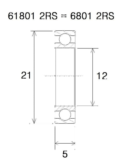 BLACK BEARING Max Lager 12x21x5 mm bild 1 PMMEDIA:d4acb1b349b1ce15