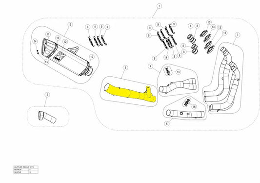 AKRAPOVIC Link Pipe i Rostfritt Stål för Hayabusa bild 1 PMMEDIA:832705b3fb7b000a