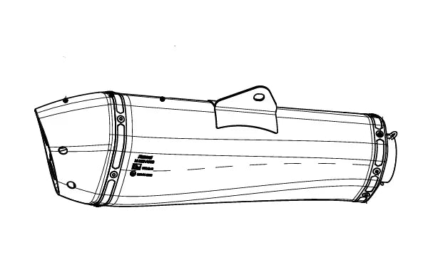 AKRAPOVIC Slip-On Line Reservdämpare vänster sida bild 1 PMMEDIA:8e6a1a936962e10c