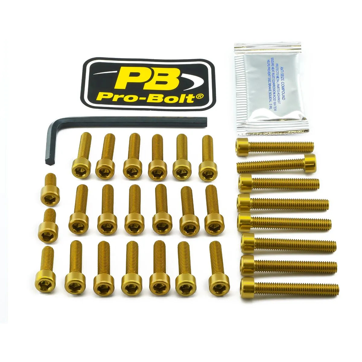 PRO BOLT Bolt Kit för motor, guld EOAP210G bild 1 PMMEDIA:f19977c3214910cf