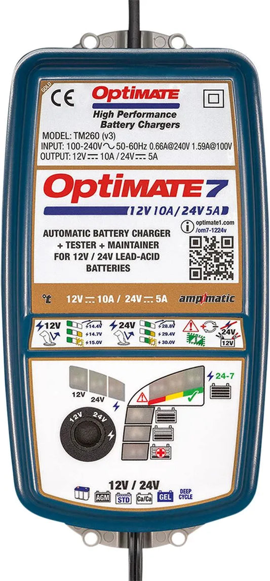 TECMATE OptiMate 7 12V/24V Batteriladdare bild 3 PMMEDIA:1ff23f99a1ce3277