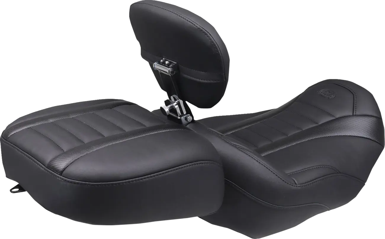 Mustang Wide Deluxe Touring Passenger Seat Sadlar Harley Touring bild 8 PMMEDIA:5feb1c29b469d7a5