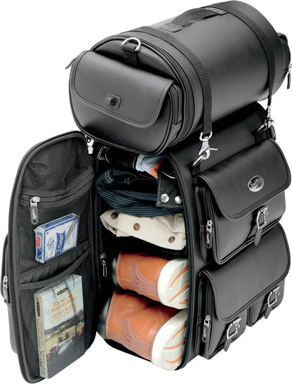 SADDLEMEN EX2200 Sissy Bar Bag med Roll Bag bild 3 PMMEDIA:21df1c8c8f0e8e31