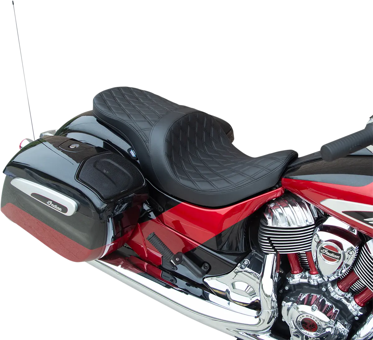 DRAG SPECIALTIES SEATS Low Profile Touring Sadel Framåtriktad bild 3 PMMEDIA:46c378f91270359d
