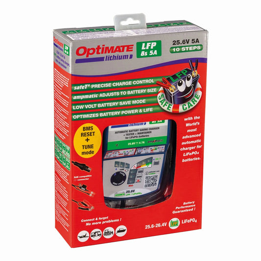 TECMATE OptiMate Lithium LFP 8s 5A Batteriladdare bild 3 PMMEDIA:b483c54f82ebb42b