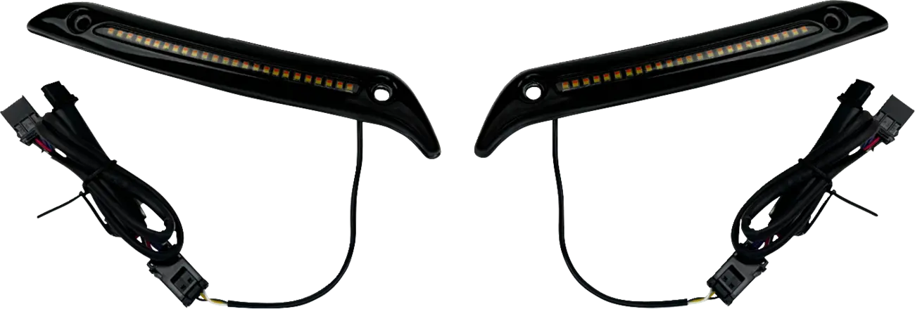CUSTOM DYNAMICS Low Rider ST LED vindrutekant i blank svart bild 1 PMMEDIA:454148a356ac6607
