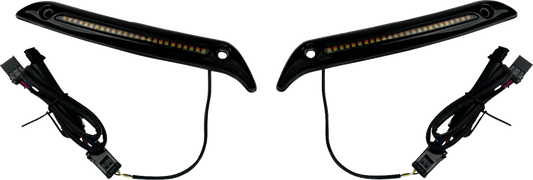 CUSTOM DYNAMICS Low Rider ST LED vindrutekant i blank svart bild 1 PMMEDIA:454148a356ac6607