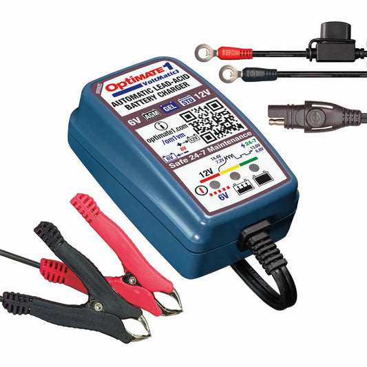 TECMATE OptiMate 1 6/12V Batteriladdare bild 3 PMMEDIA:28ffa05b6f707d8d