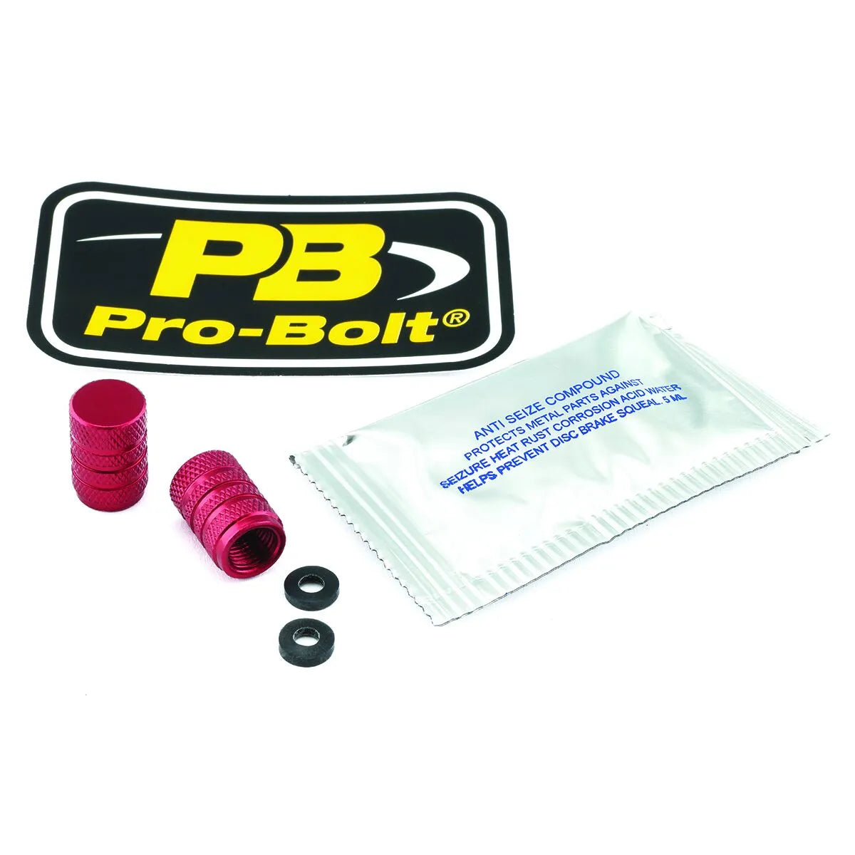 Pro Bolt Aluminium Valve Stem Cap Ventilkåpor bild 3 PMMEDIA:aeac2b7d36bd5a94