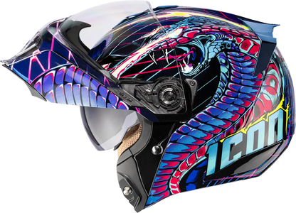 Icon Threshold™ Synthwave Lazer Cobra Modular Modulhjälm bild 3 PMMEDIA:799c9a7d8de1897b