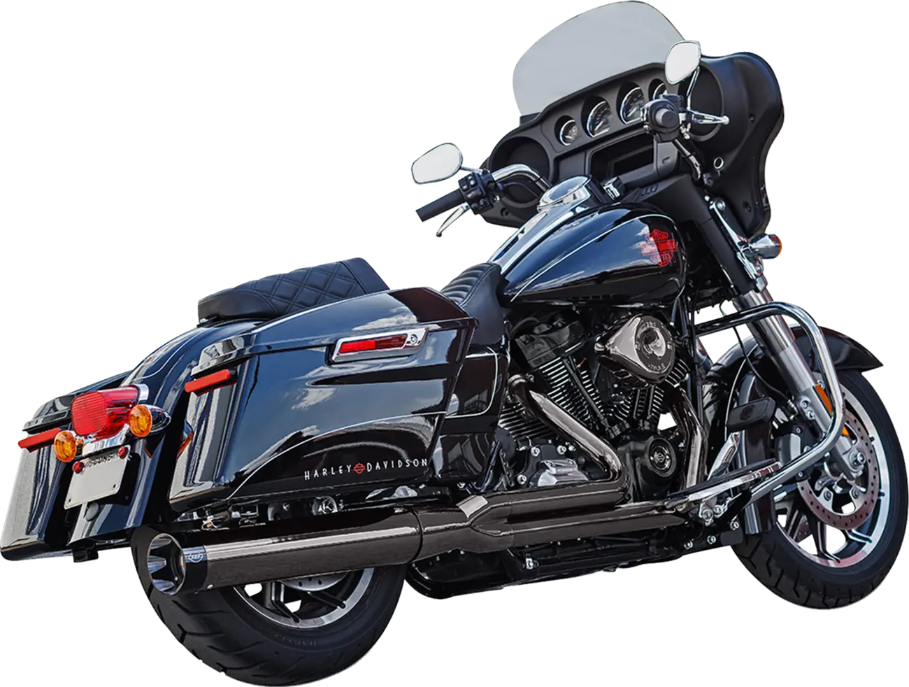 S S Cycle 2-into-1 Sidewinder® Exhaust System Kompletta avgassystem Harley bild 8 PMMEDIA:43a928a858c67740