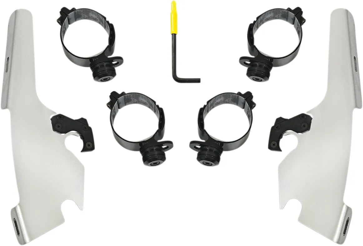 Memphis Shades Hd Fats/Slim Windshield Trigger-Lock Complete Mount Kit Fästdelar & kit för vindrutor bild 6 PMMEDIA:ff819c9c842d6e5b