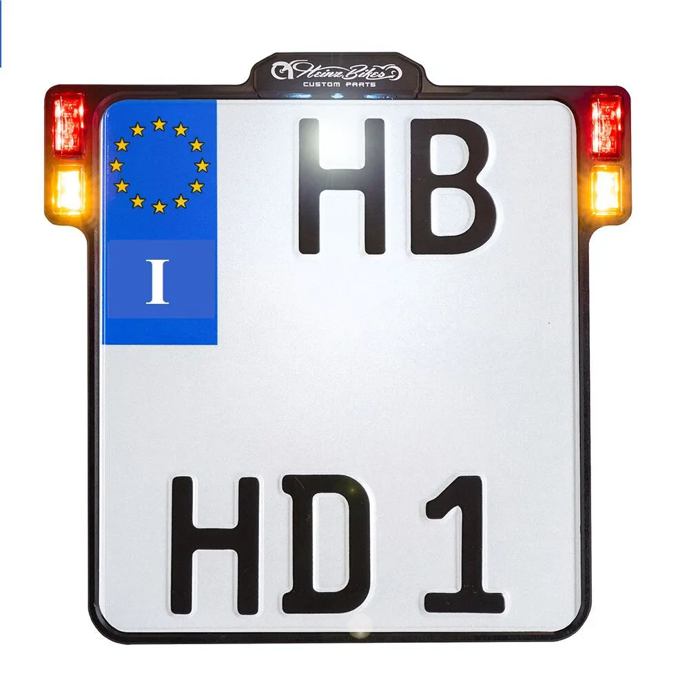 HEINZ BIKES 3-i-1 Nummerplåtsram med LED-belysning bild 1 PMMEDIA:f9c4023fe1942851