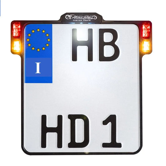 HEINZ BIKES 3-i-1 Nummerplåtsram med LED-belysning bild 1 PMMEDIA:f9c4023fe1942851