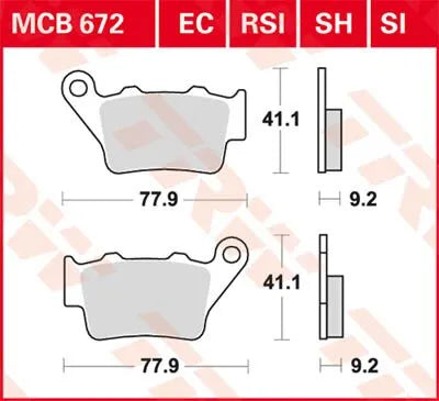 Trw RSI Series Sindered Off-Road Race Brake Pads Bromsbelägg sintrad metall bild 1 PMMEDIA:741da5873b091f8c