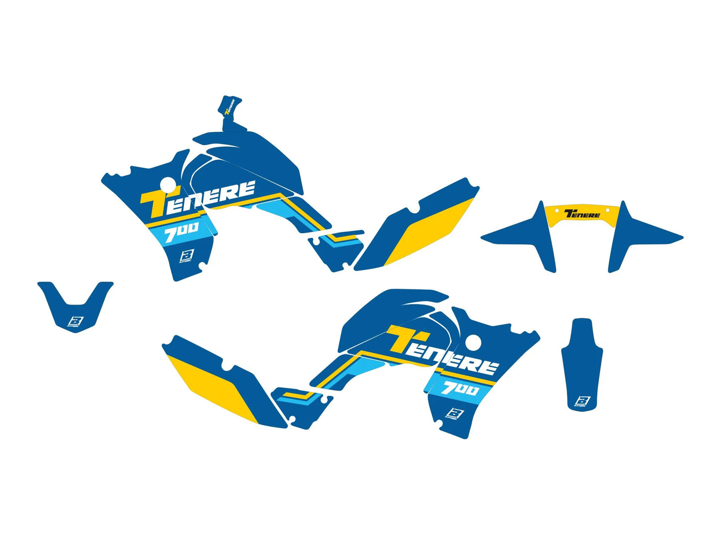 BLACKBIRD RACING Graphic Kit Yamaha Tenere Blå/Gul bild 1 PMMEDIA:66781e41506cc1b7