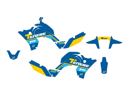 BLACKBIRD RACING Graphic Kit Yamaha Tenere Blå/Gul bild 1 PMMEDIA:66781e41506cc1b7