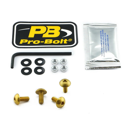 PRO BOLT Aluminium Screen Bolt Kit Guld bild 1 PMMEDIA:9e5358c207db45ea