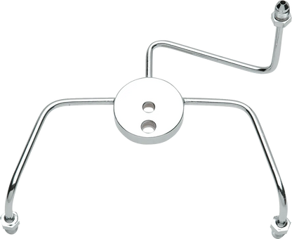 Drag Specialties Chrome Steel Front Brake Tee with Fittings for Dual-Disc Applications Tillbehör bromsledningar bild 2 PMMEDIA:7e403751fcb7c488