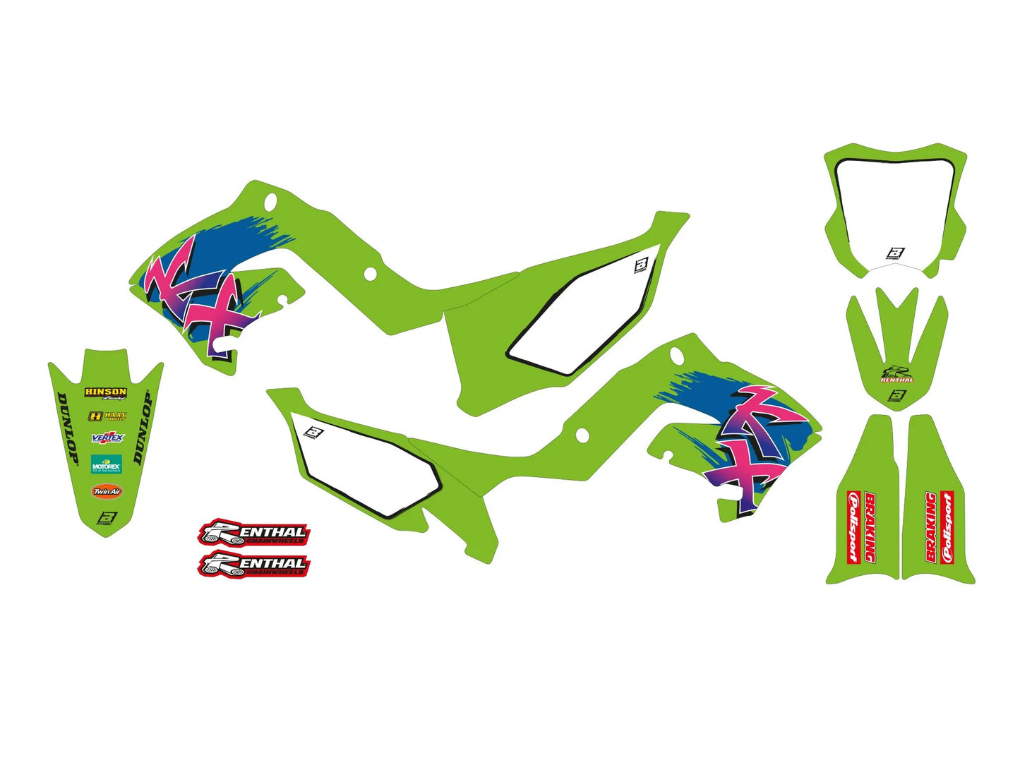 BLACKBIRD RACING Graphic Kit Retro med Sadelöverdrag bild 2 PMMEDIA:d47c61540a1d040a