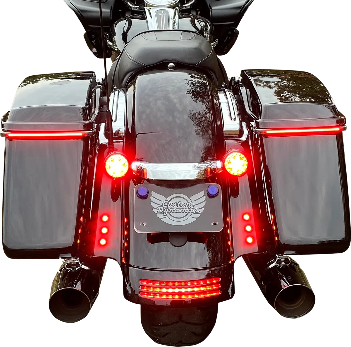 CUSTOM DYNAMICS LED Boltz Svarta Bultar med Röda LED-lampor, Par bild 2 PMMEDIA:a33ff5450c65cffa