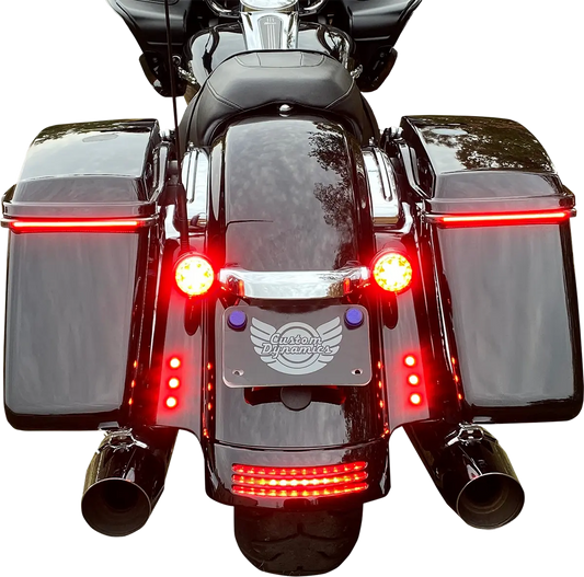 CUSTOM DYNAMICS LED Boltz Svarta Bultar med Röda LED-lampor, Par bild 2 PMMEDIA:a33ff5450c65cffa