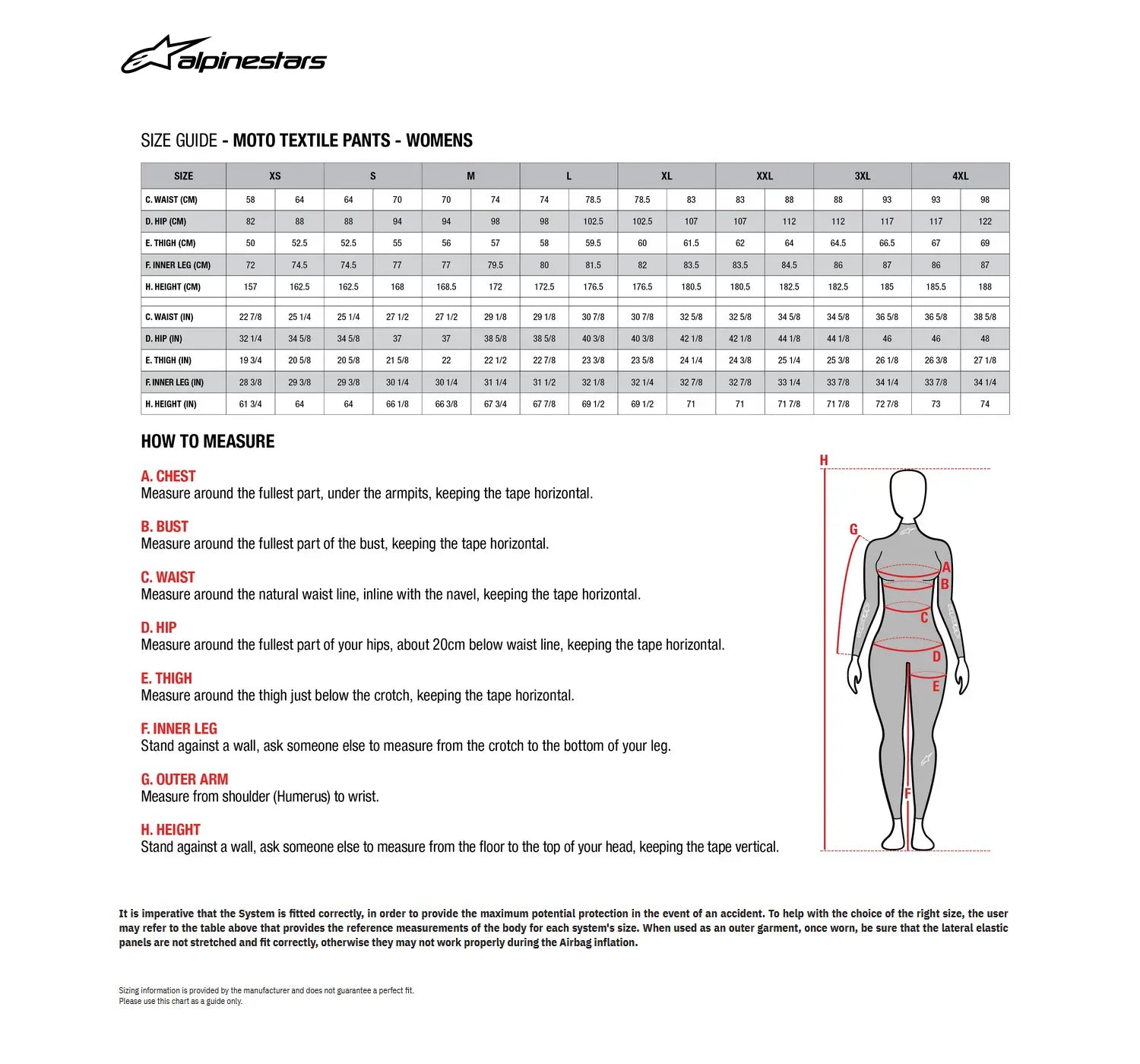 Alpinestars (Road) Stella C-1 Byxa textil dam bild 4 PMMEDIA:3cadfdc843a0d9c2