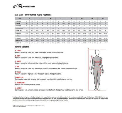 Alpinestars (Road) Stella C-1 Byxa textil dam bild 4 PMMEDIA:3cadfdc843a0d9c2