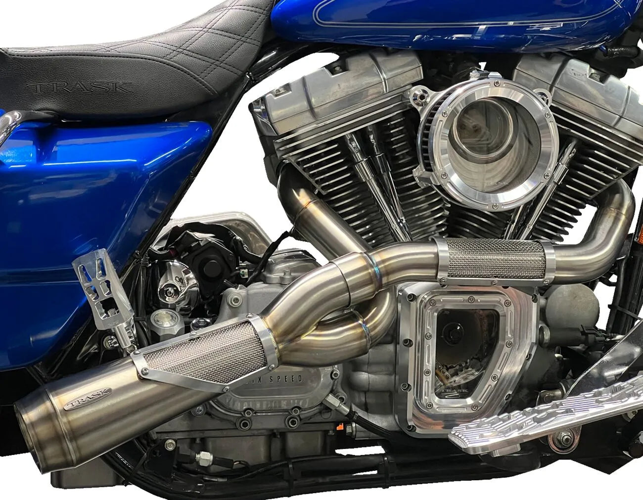 Trask 2-into-1 Big Sexy Exhaust System Kompletta avgassystem Harley bild 5 PMMEDIA:5f367f350630054a