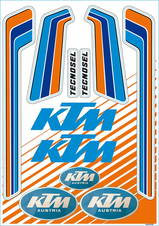 TECNOSEL Sticker Sheet KTM Vintage bild 1 PMMEDIA:324b451f14b360b0
