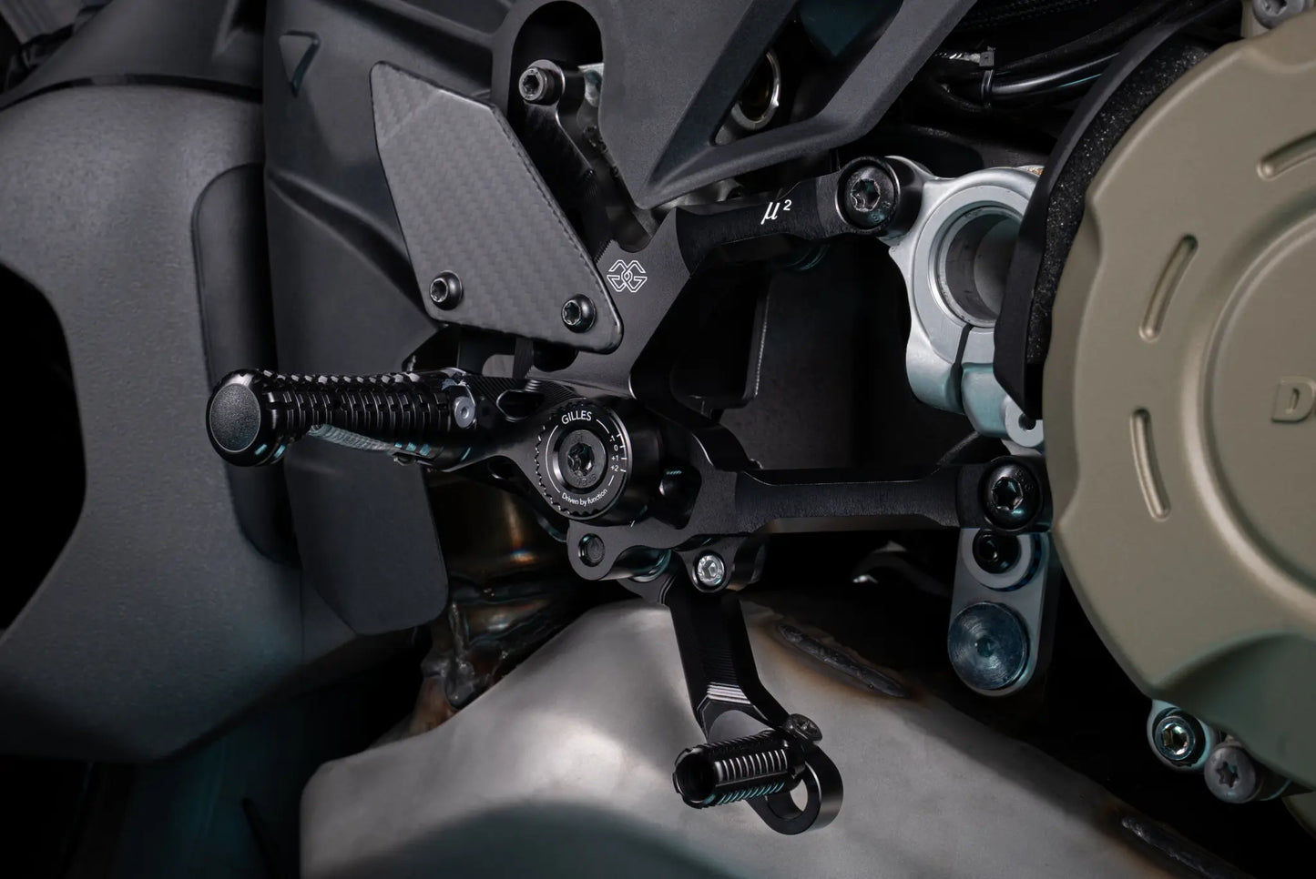 GILLES TOOLING MUE2 Rearset för Ducati Streetfighter V4/S bild 4 PMMEDIA:e50b8b586d6c2f38