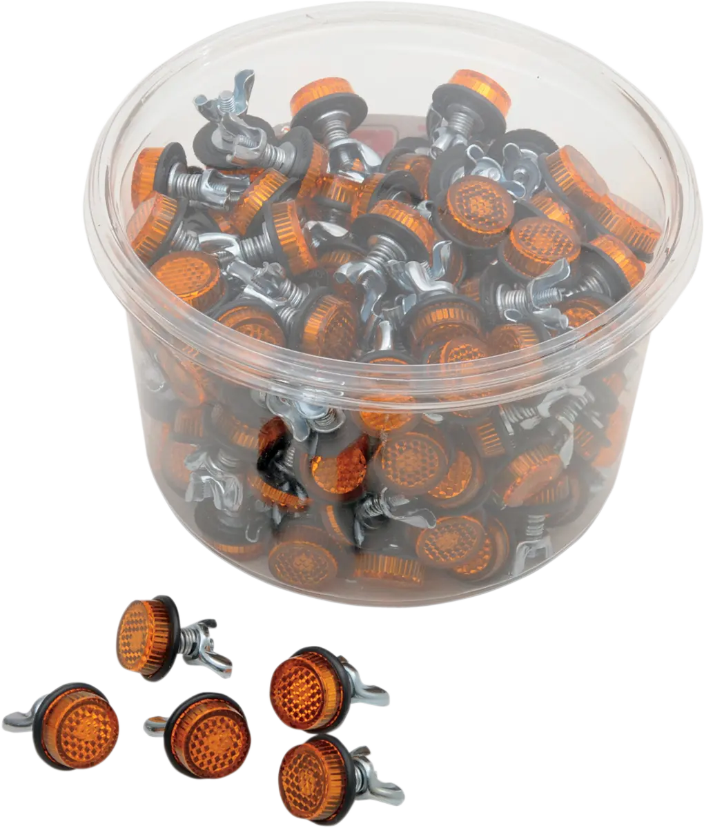 CHRIS PRODUCTS Reflex för registreringsskylt 150-pack amber bild 1 PMMEDIA:2129a4f401476542