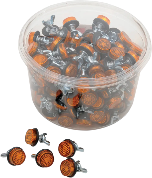 CHRIS PRODUCTS Reflex för registreringsskylt 150-pack amber bild 1 PMMEDIA:2129a4f401476542