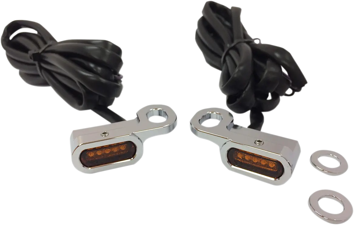 DRAG SPECIALTIES LED styrmarkörljus krom amber bild 1 PMMEDIA:1f5cb443b3c03a47