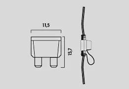 FLOSSER Mini Säkringar 2A 50-pack bild 2 PMMEDIA:00cfdd144b7412ae