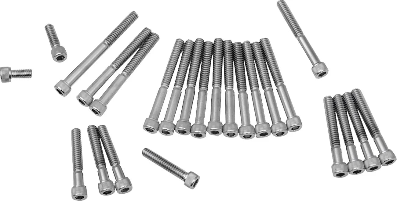 DRAG SPECIALTIES Skruvset för kam-, primär- och drevskydd bild 1 PMMEDIA:2a44d332c185ee06