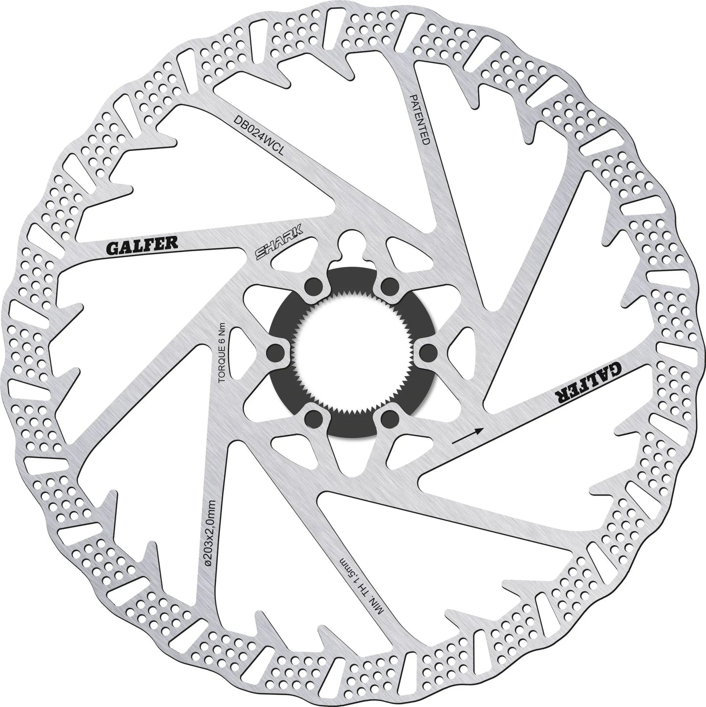 Galfer Fixed Disc Shark® Center-Lock Bromsskivor offroad bild 1 PMMEDIA:0621dc6fcab60c79