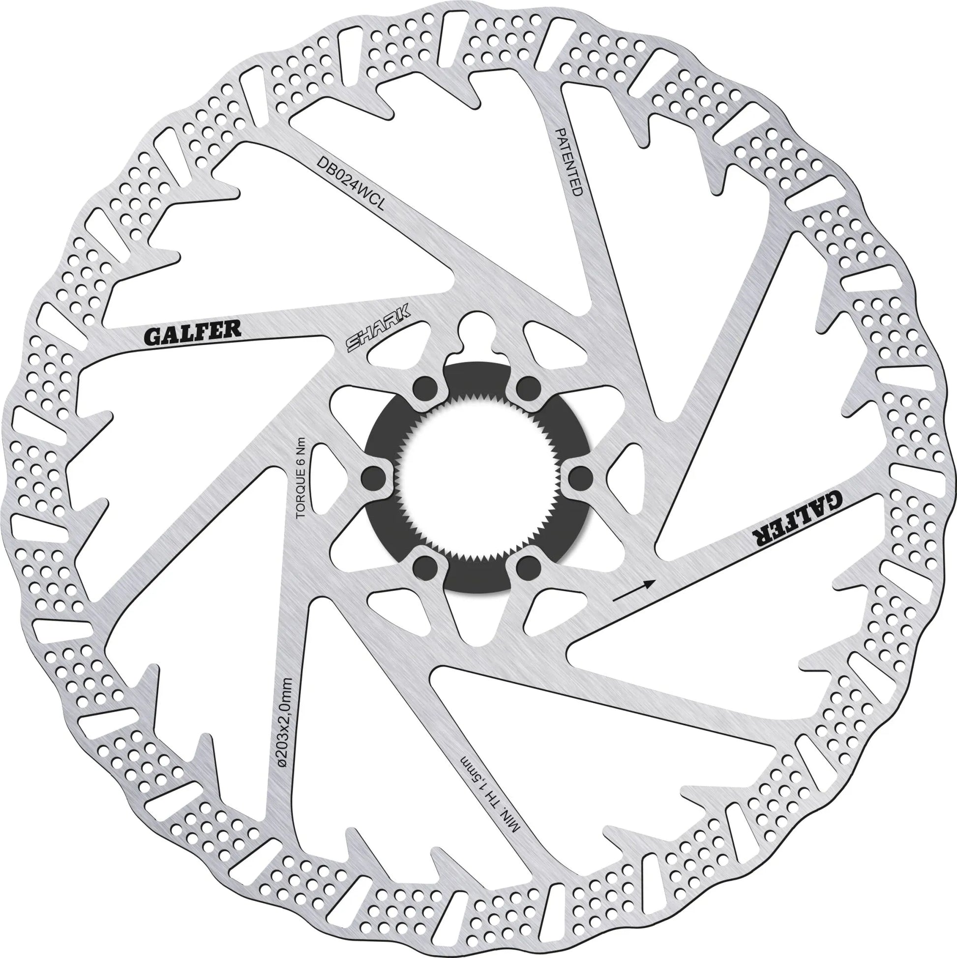 Galfer Fixed Disc Shark® Center-Lock Bromsskivor offroad bild 1 PMMEDIA:0621dc6fcab60c79
