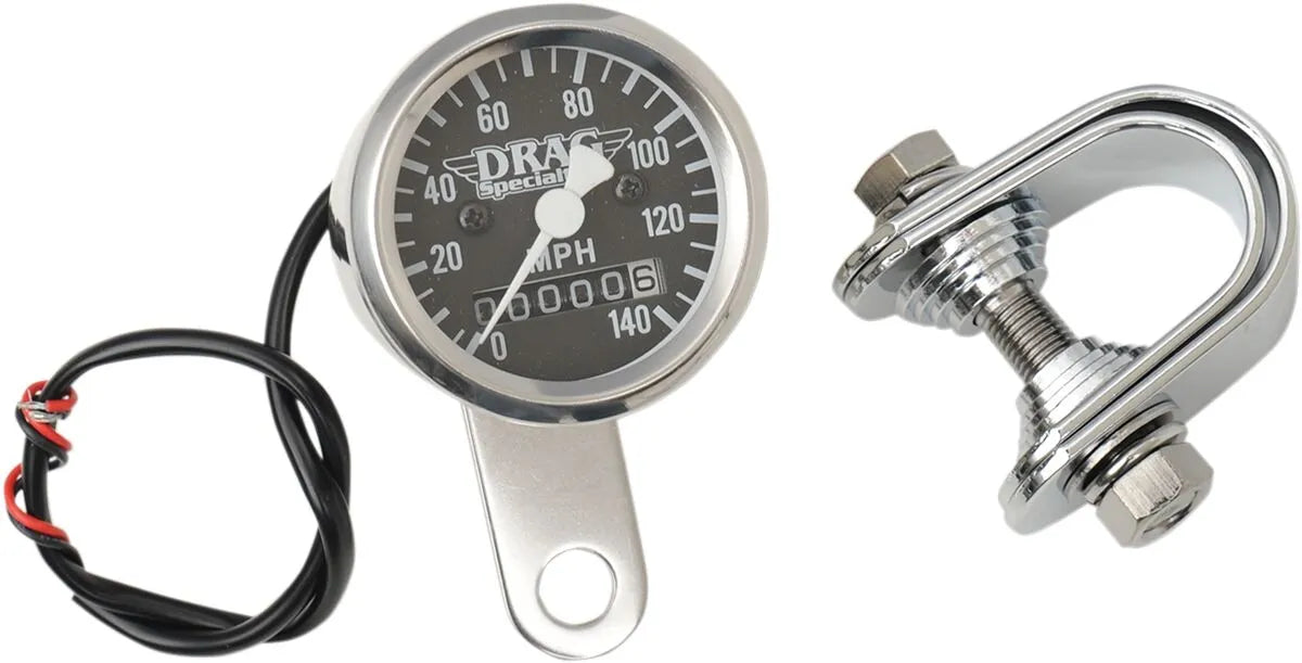 Drag Specialties 1-7/8" 140 MPH Mini Mechanical Speedometer Hastighetsmätare bild 1 PMMEDIA:76732458f6652144