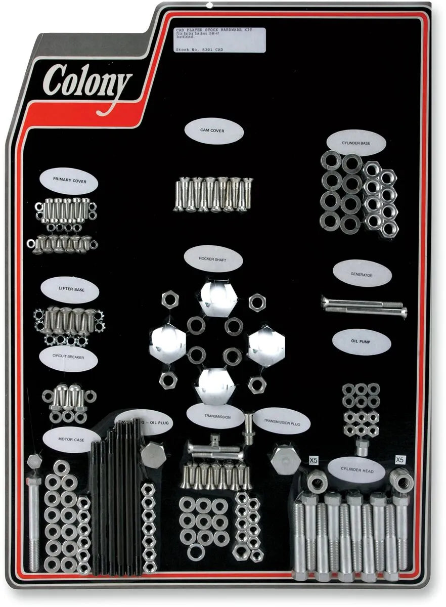 COLONY Komplett Originalt Fästdelskit 40-47 CAD bild 1 PMMEDIA:48dd2c909c9e5b56