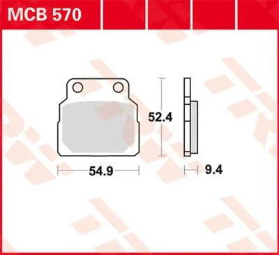 TRW All Round Sintermetall Bromsbelägg MCB570 bild 1 PMMEDIA:a9737689e7b82981