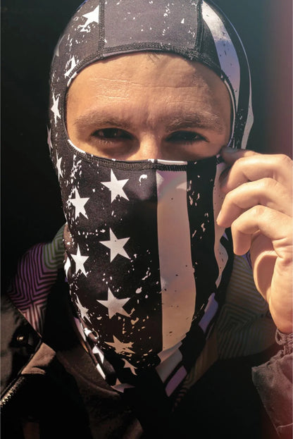 ZAN HEADGEAR Balaclava BK/WH FLAG bild 3 PMMEDIA:7769a9d3d4adec45