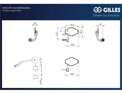 GILLES TOOLING Stratos Handtagspegel Symmetrisk bild 2 PMMEDIA:3173460ce9c45a8c