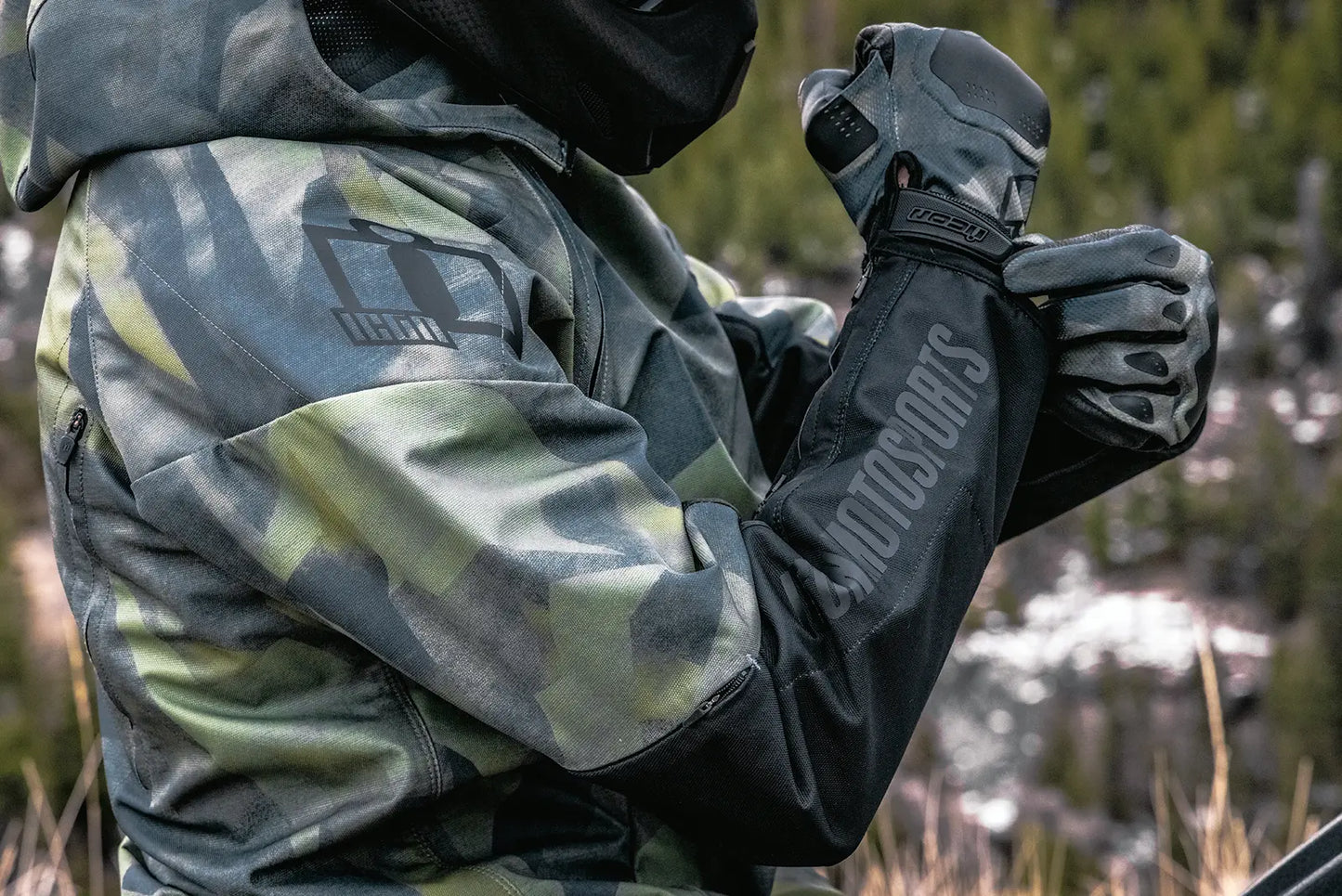 ICON Airform Battlescar™ MC-jacka CE grön small bild 5 PMMEDIA:3de6dc477c06aac1
