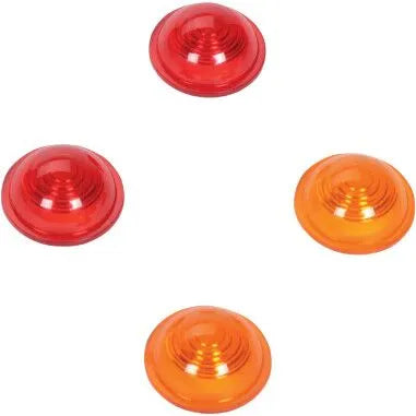 DRAG SPECIALTIES Reservglas Mini Bullet Amber/Röd bild 1 PMMEDIA:ce9b506d8160d2ac