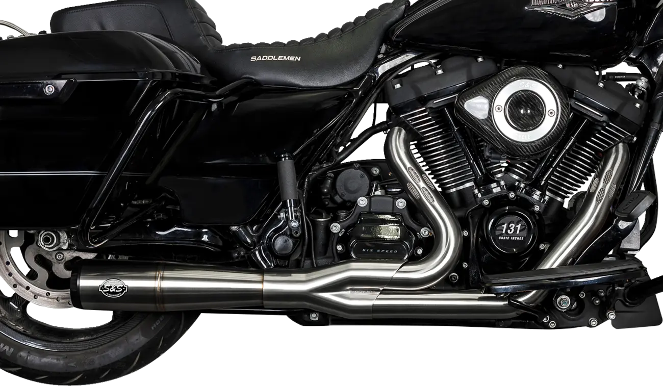 S S Cycle 2-into-1 Diamondback Exhaust System Kompletta avgassystem Harley bild 1 PMMEDIA:19be8036407c8d7f