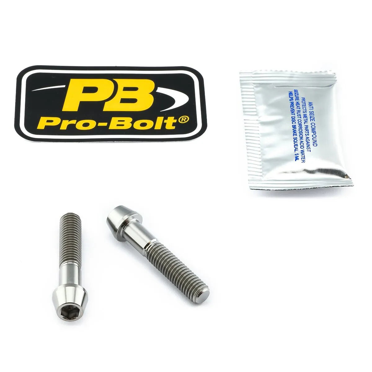 PRO BOLT Titanium Clip-On Styrfäste Bultkit bild 1 PMMEDIA:387ff0246292e142