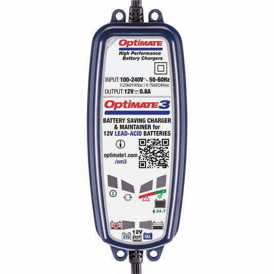 TECMATE OptiMate 3 Batteriladdare 12V 0.8A bild 1 PMMEDIA:615f88d685b084d3